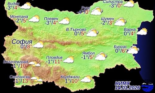 Температурите скачат до 10 градуса