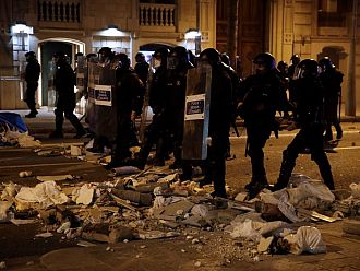 Насилие на протестите в Каталуния