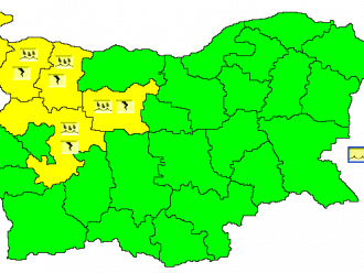 Жълт код за дъжд в Северозападна България