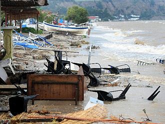 Наводнение в района на Солун взе една жертва