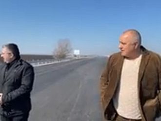 Борисов провери ремонта на магистрала „Тракия“, пускат участъка другата седмица (видео) 